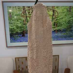 Missguided, US 2, cream lace dress